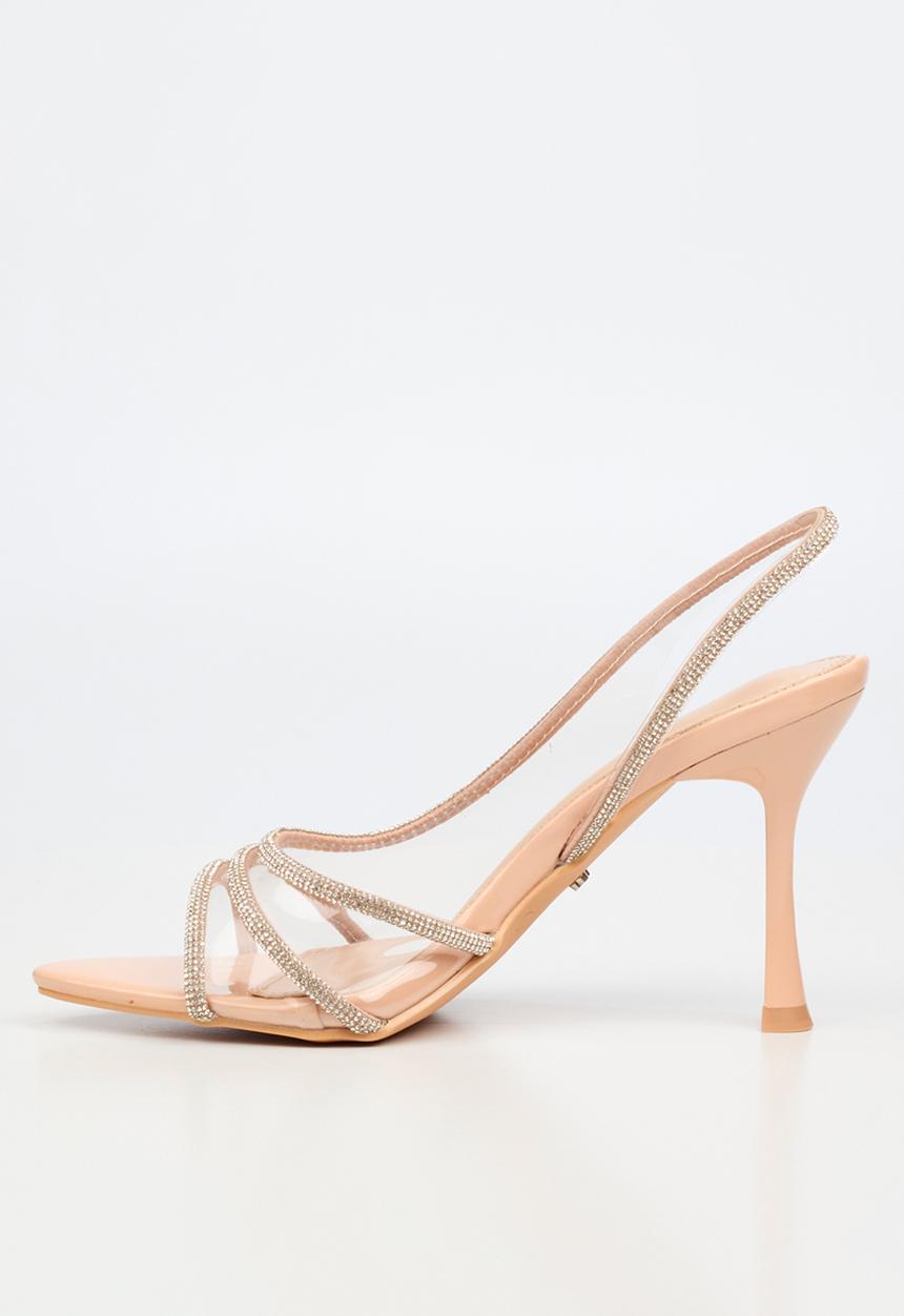 Miss Black - Jillaine 1 open toe slingback - neutral