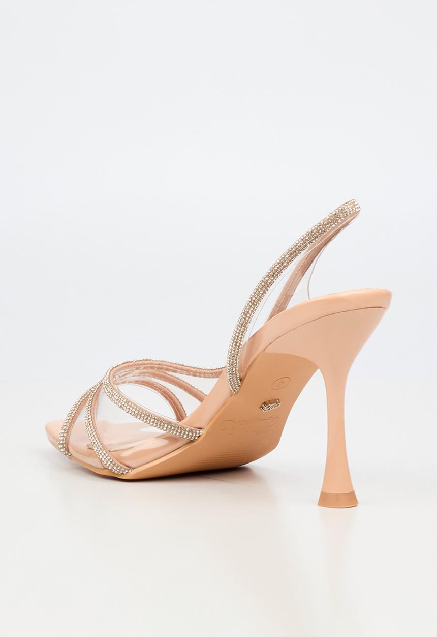 Miss Black - Jillaine 1 open toe slingback - neutral