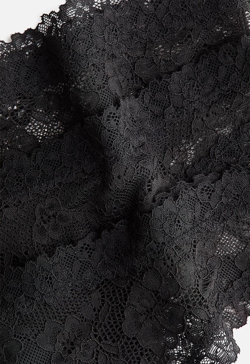 H&M - 3-Pack lace brazilian briefs - black
