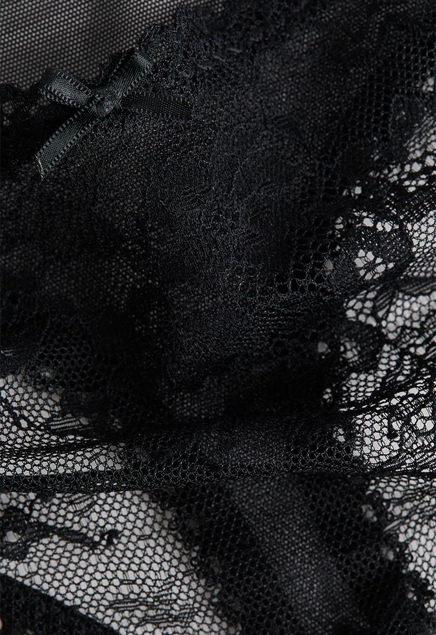 H&M - 2-Pack lace thong briefs - black