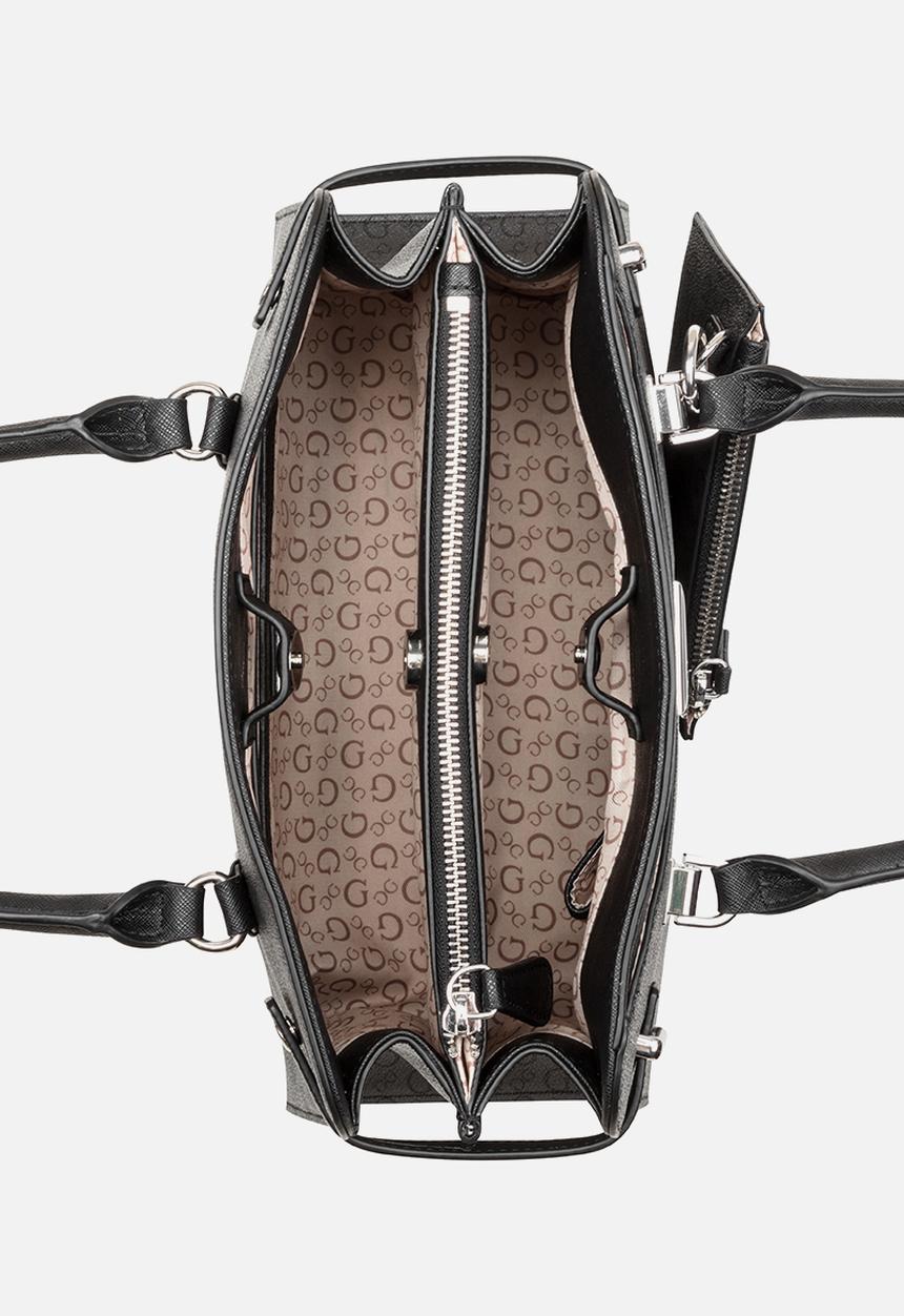 GUESS - Rosie Satchel Bag- Coal
