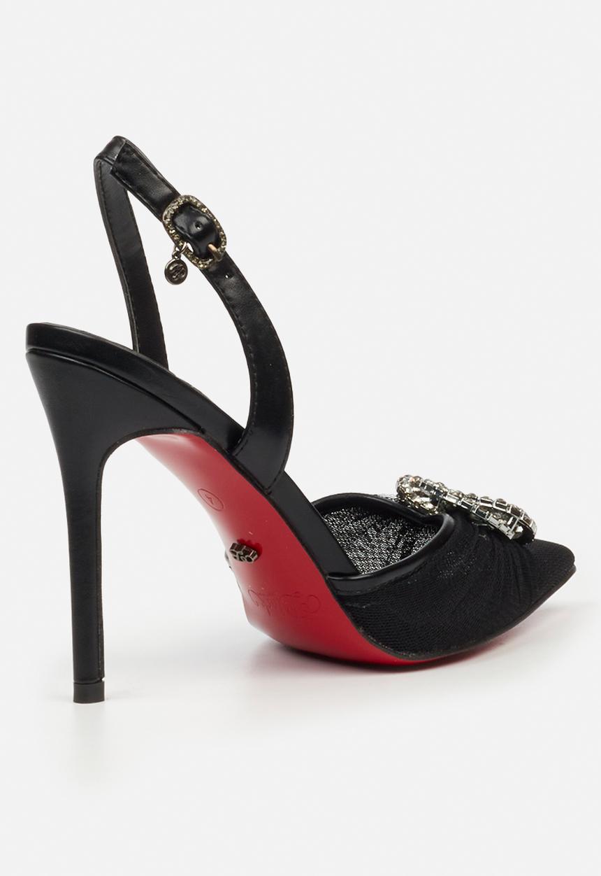 Miss Black - Lola 73 closed toe slingback - black