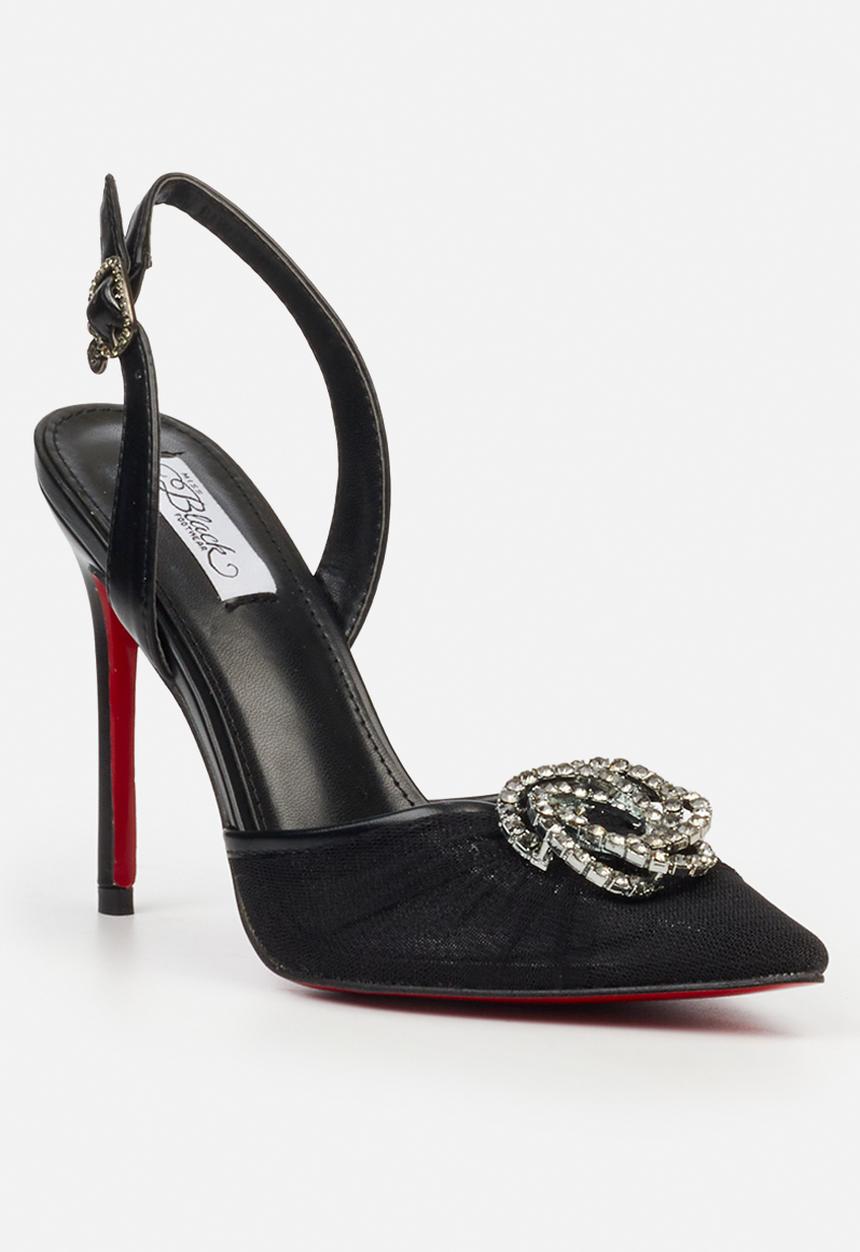 Miss Black - Lola 73 closed toe slingback - black