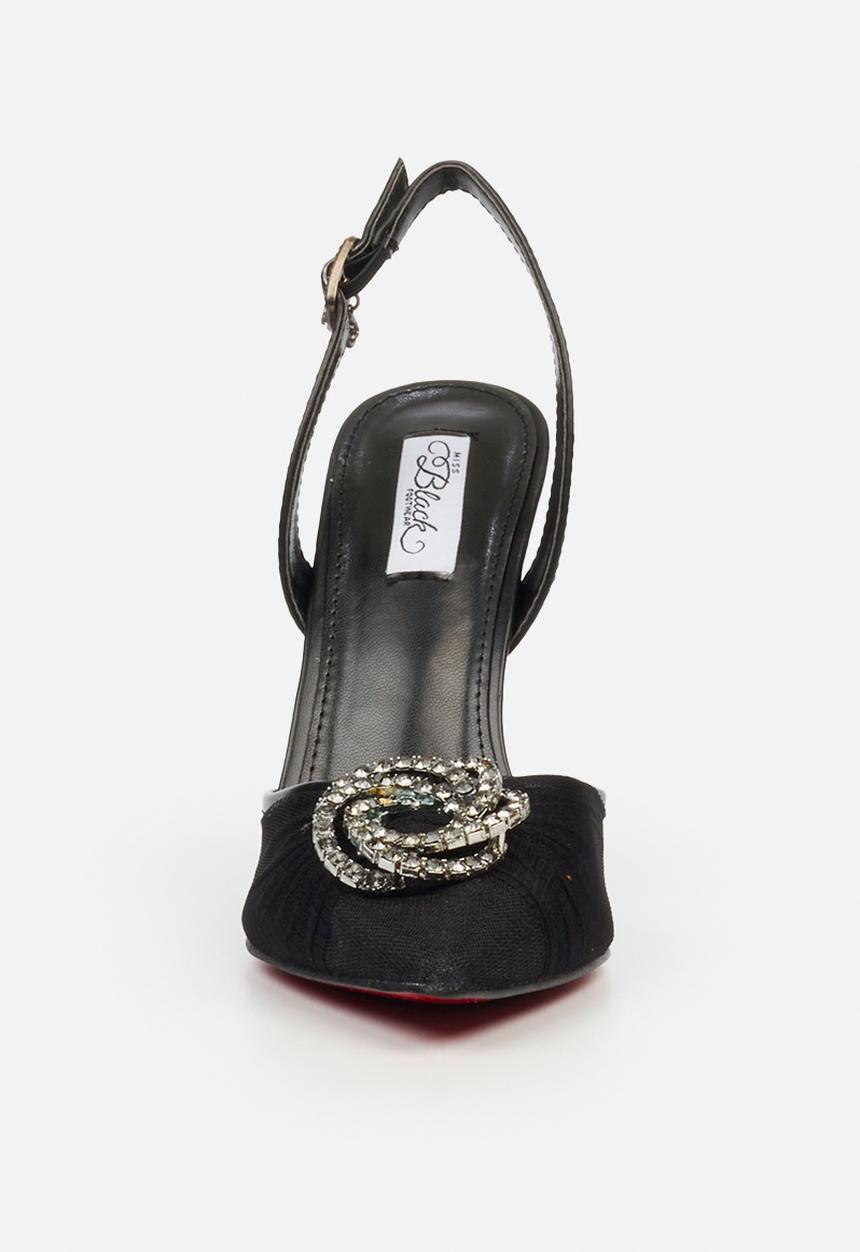 Miss Black - Lola 73 closed toe slingback - black