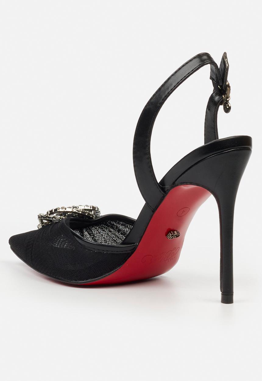 Miss Black - Lola 73 closed toe slingback - black