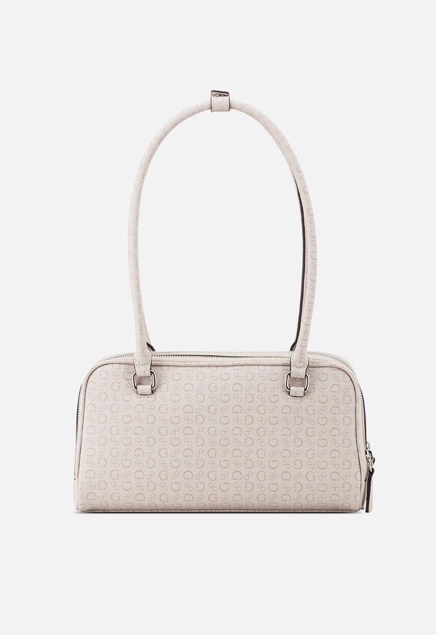 GUESS - Carla Shoulder Satchel Bag- Almond
