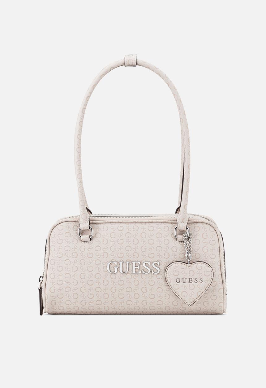 GUESS - Carla Shoulder Satchel Bag- Almond