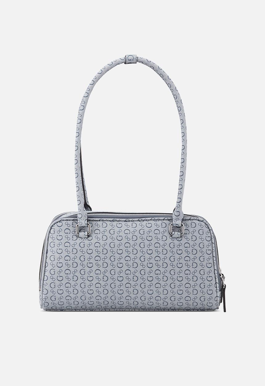 GUESS - Carla Shoulder Satchel Bag- Denim