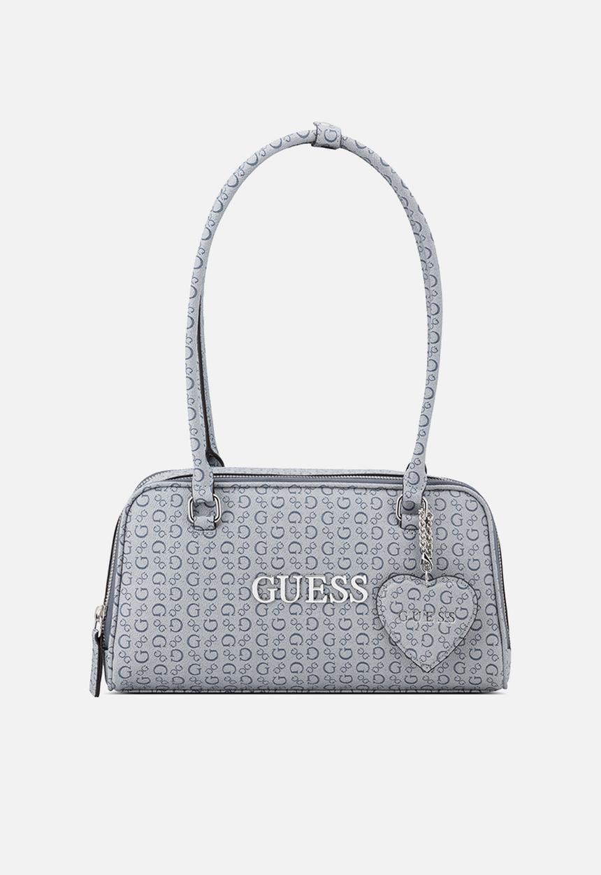 GUESS - Carla Shoulder Satchel Bag- Denim