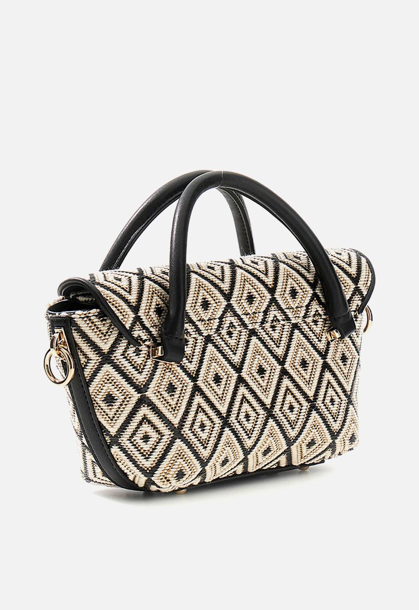 GUESS - Sophia Mini Satchel Bag-Black