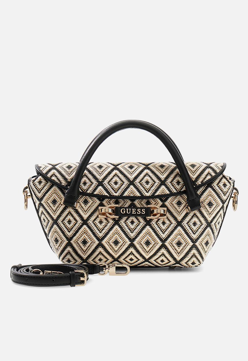 GUESS - Sophia Mini Satchel Bag-Black