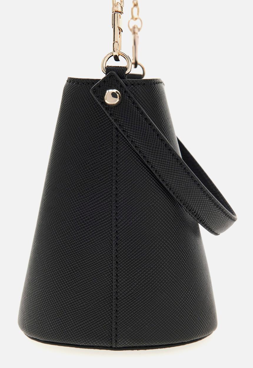 GUESS - Patsie Top Handle Bucket Bag- Black