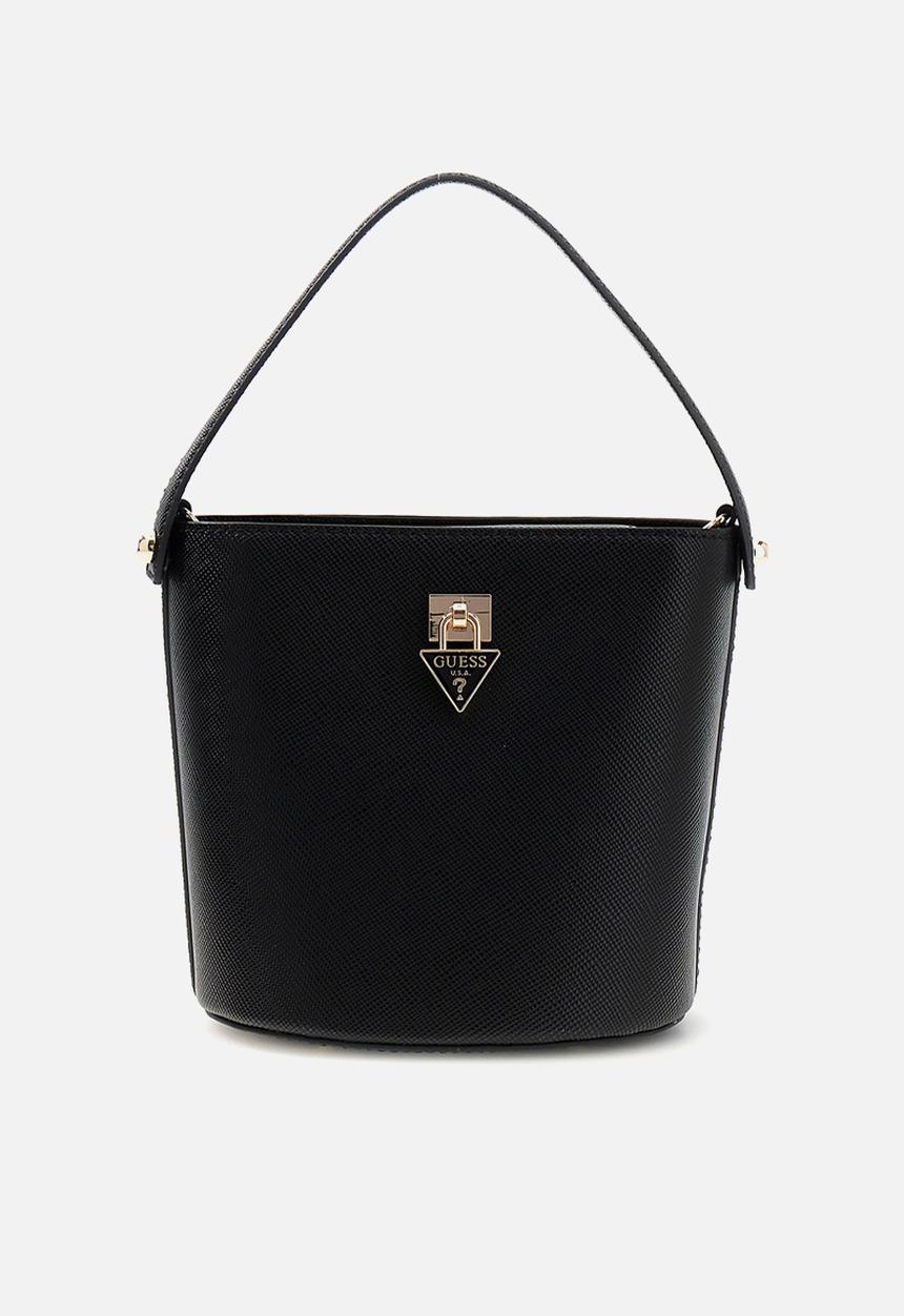 GUESS - Patsie Top Handle Bucket Bag- Black