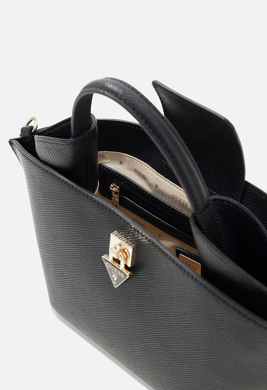 GUESS - Patsie Top Handle Bucket Bag- Black