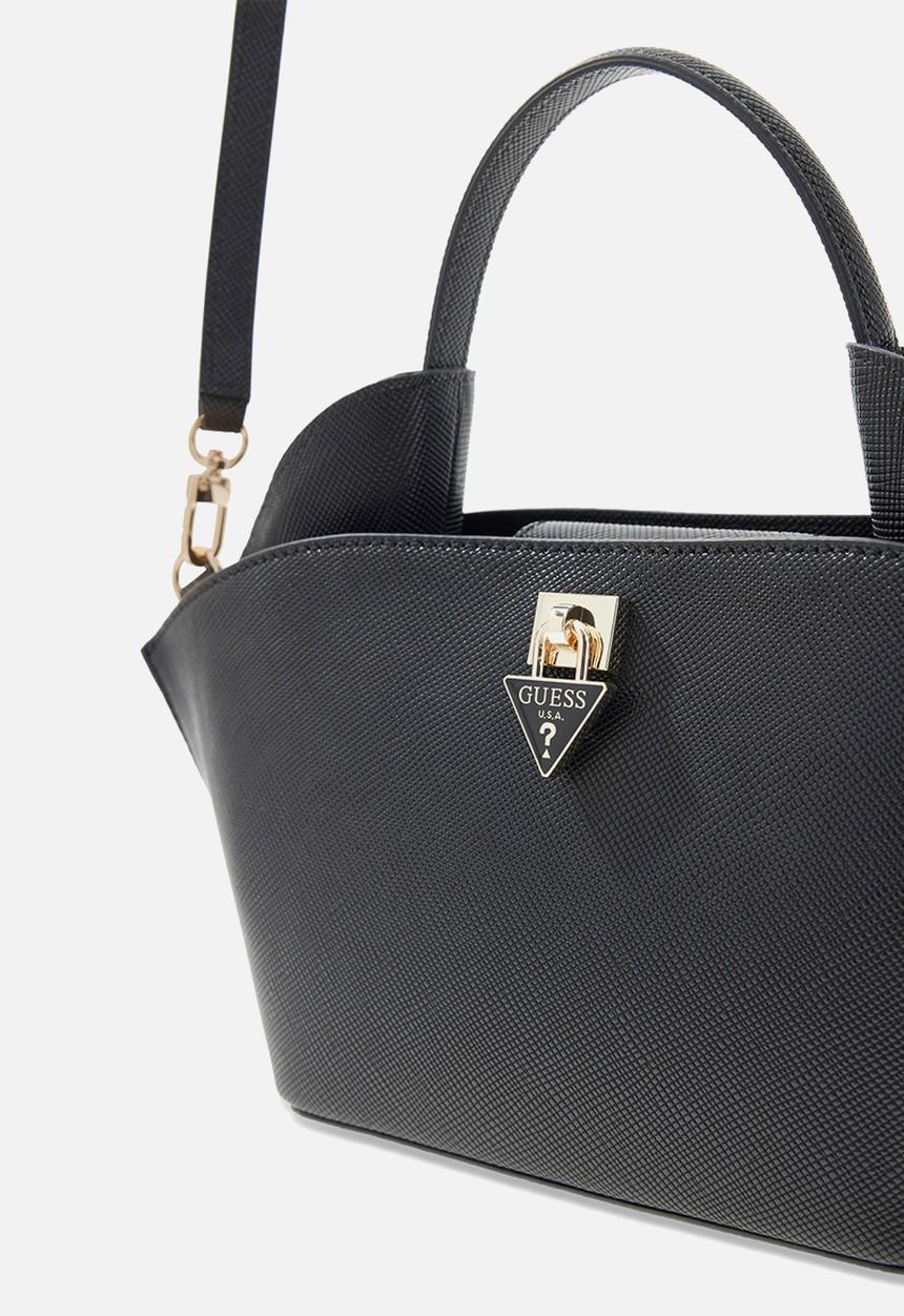 GUESS - Patsie Top Handle Bucket Bag- Black
