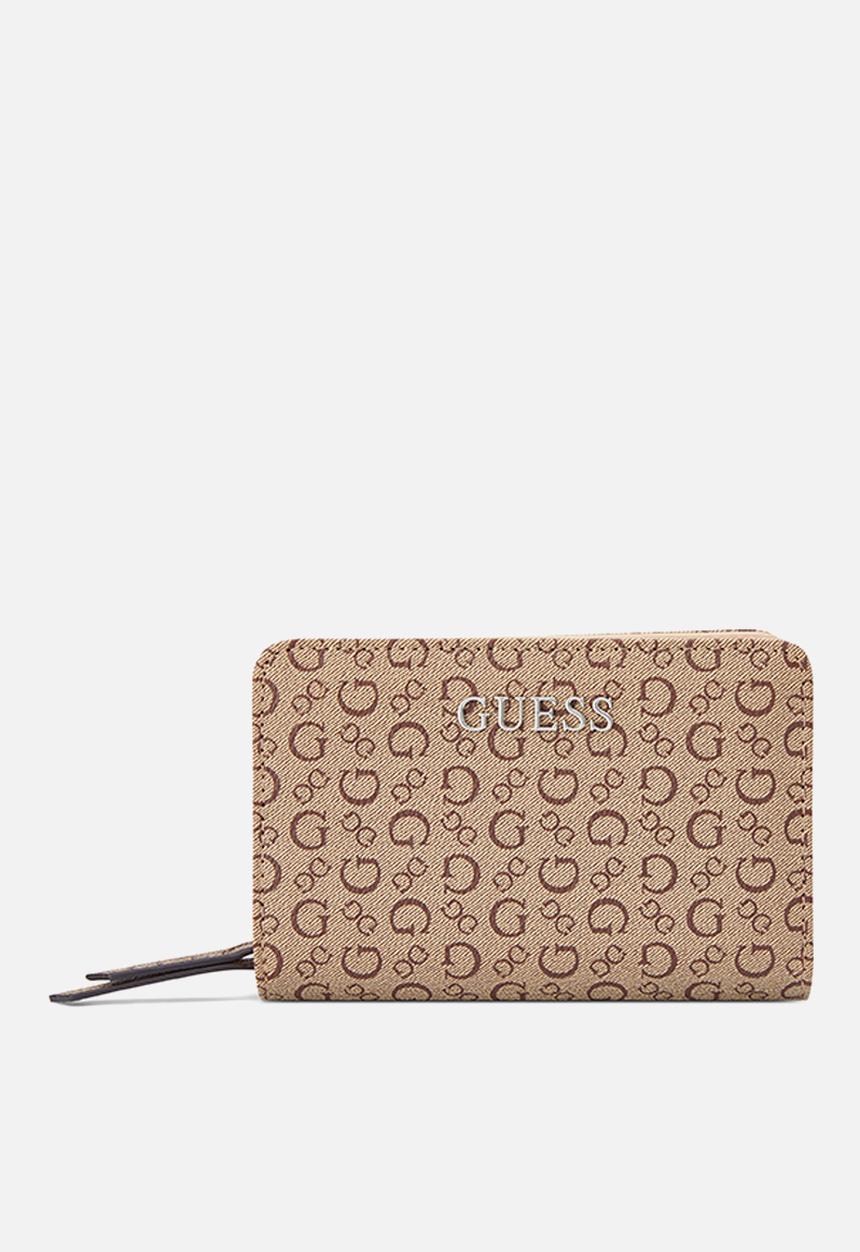 GUESS - Remy Sling French Wallet Bag- Walnut