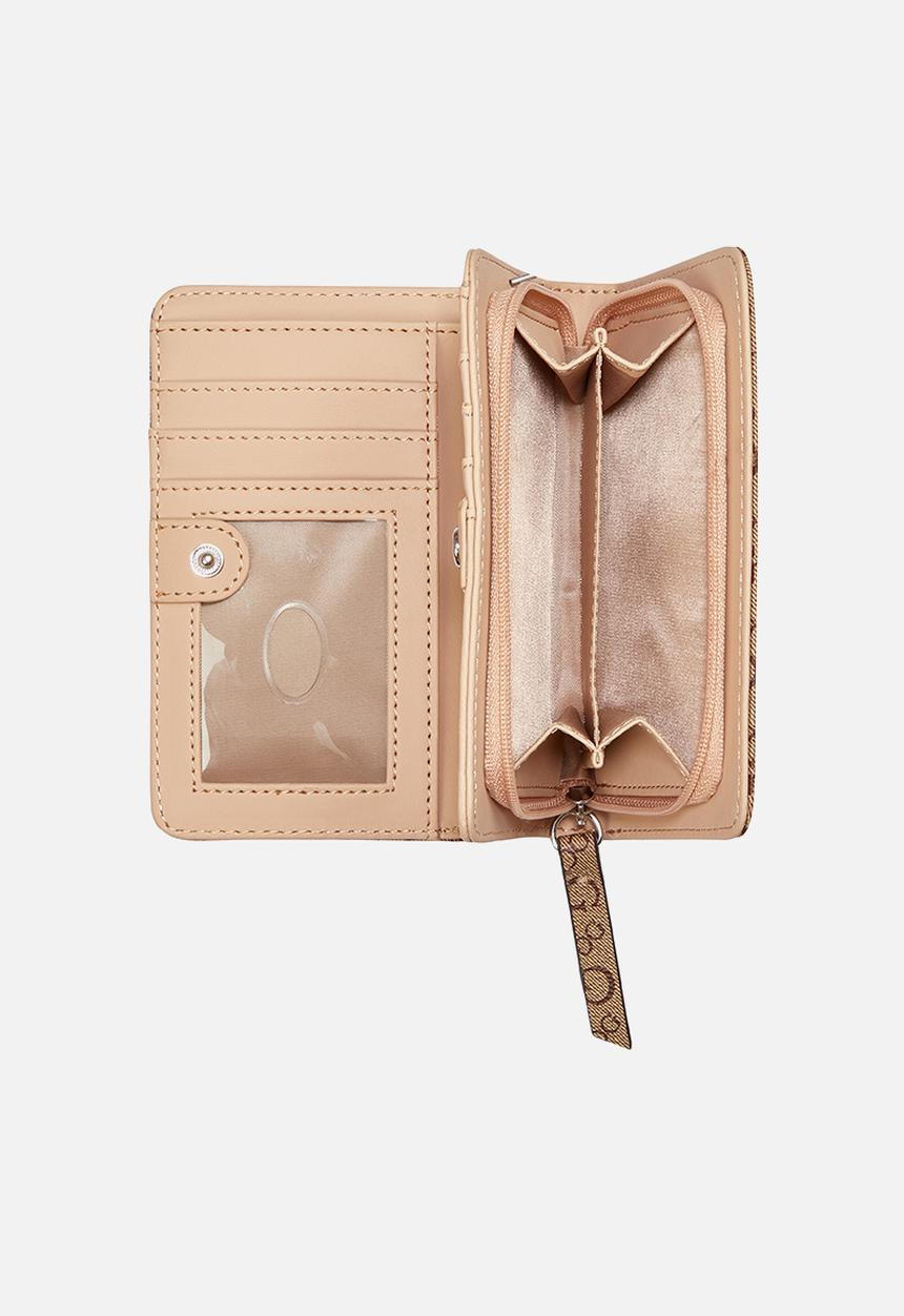 GUESS - Remy Sling French Wallet Bag- Walnut