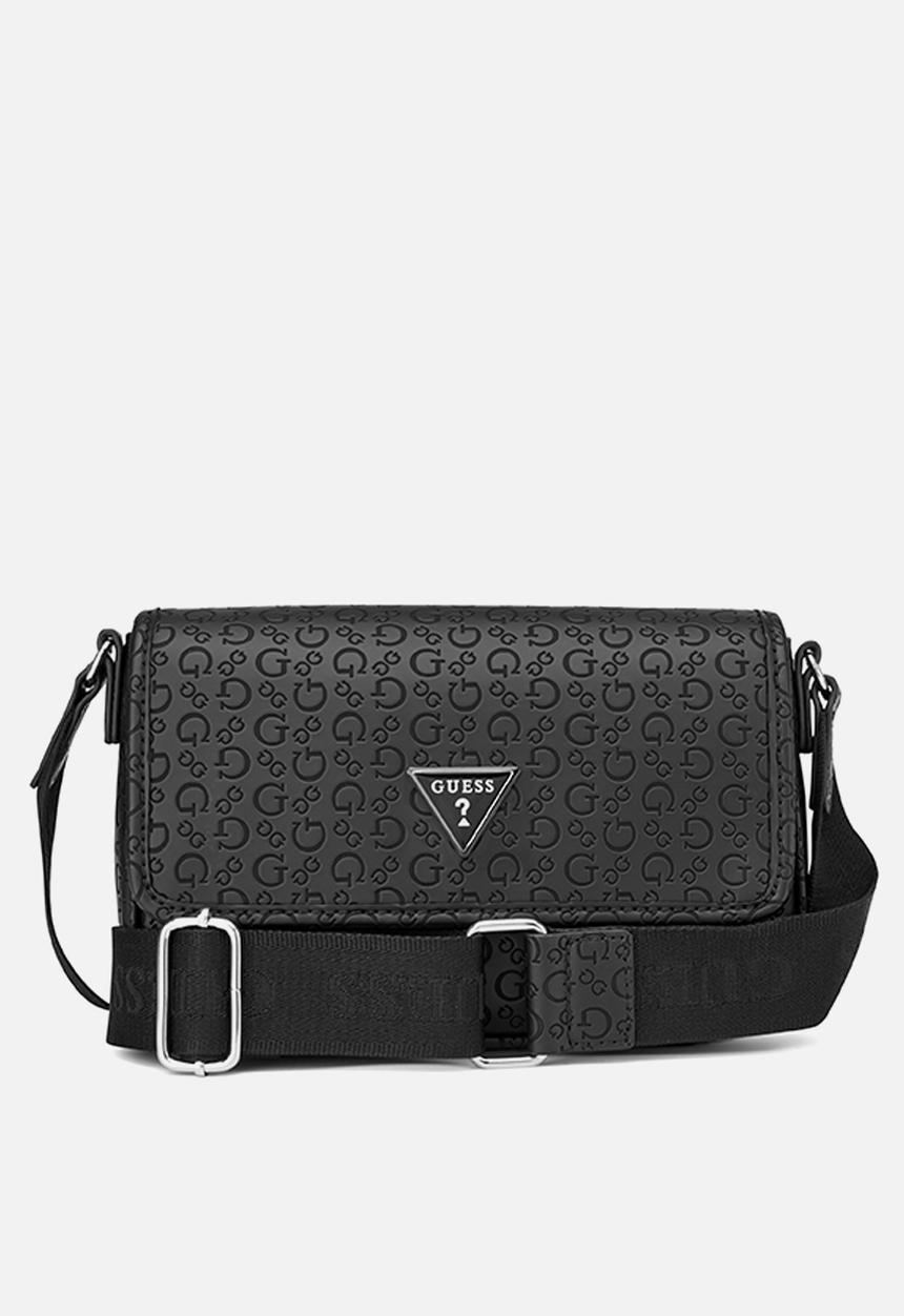 Viviette Mini Crossbody Flap Bag- Black