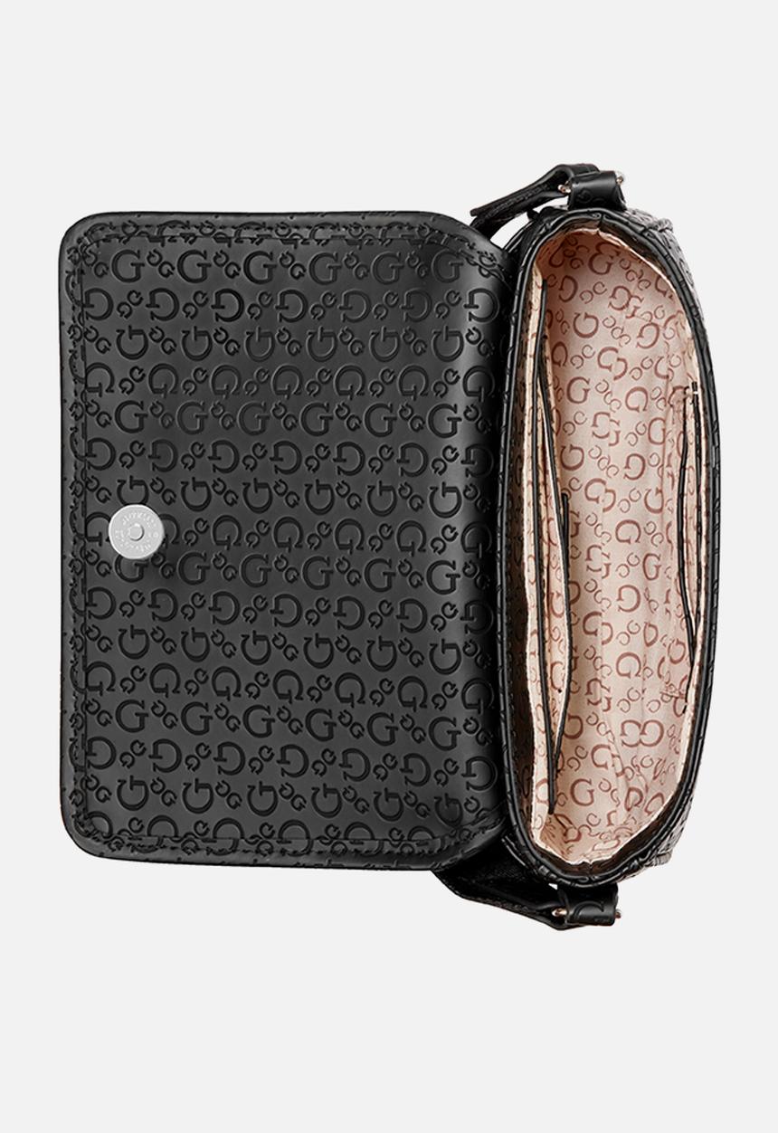 GUESS - Viviette Mini Crossbody Flap Bag- Black