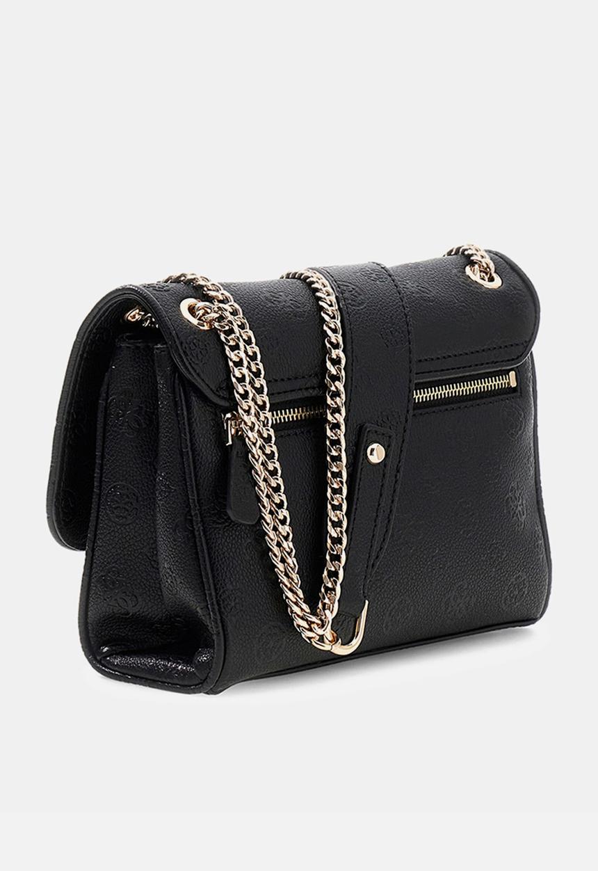 GUESS - Anise Convertible Crossbody Bag Flap-Black Logo