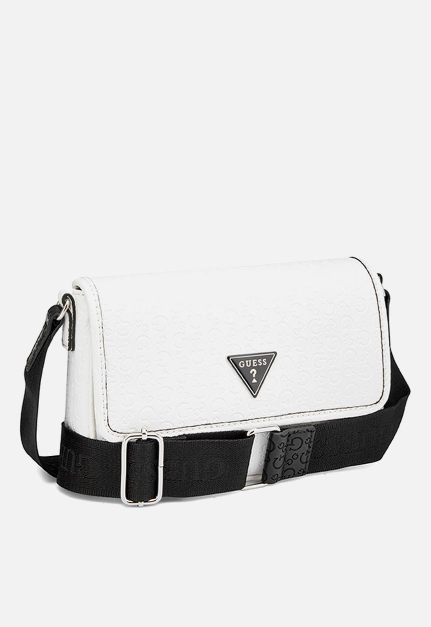GUESS - Viviette Mini Crossbody Flap Bag- White Multi