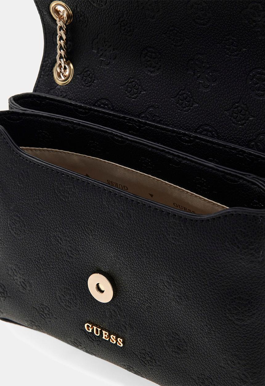 GUESS - Anise Convertible Crossbody Bag Flap-Black Logo