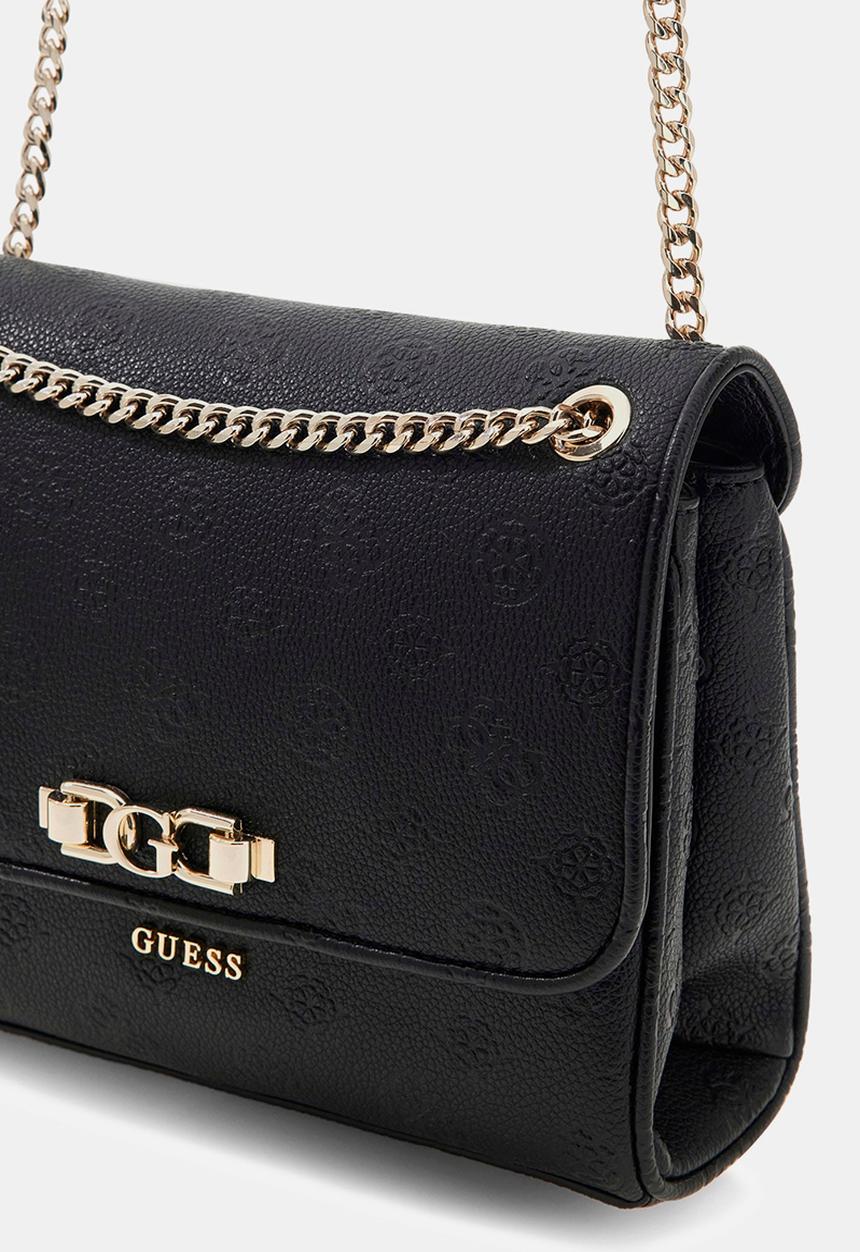 GUESS - Anise Convertible Crossbody Bag Flap-Black Logo