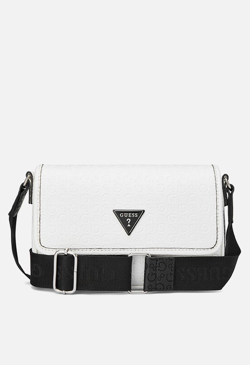 GUESS - Viviette Mini Crossbody Flap Bag- White Multi