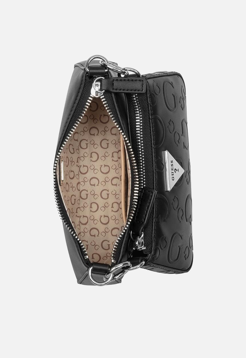 GUESS - Holly Mini Crossbody Top Zip Bag- Black