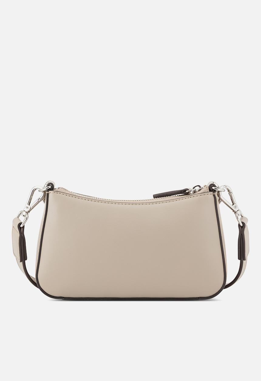 GUESS - Holly Mini Crossbody Top Zip Bag- Taupe