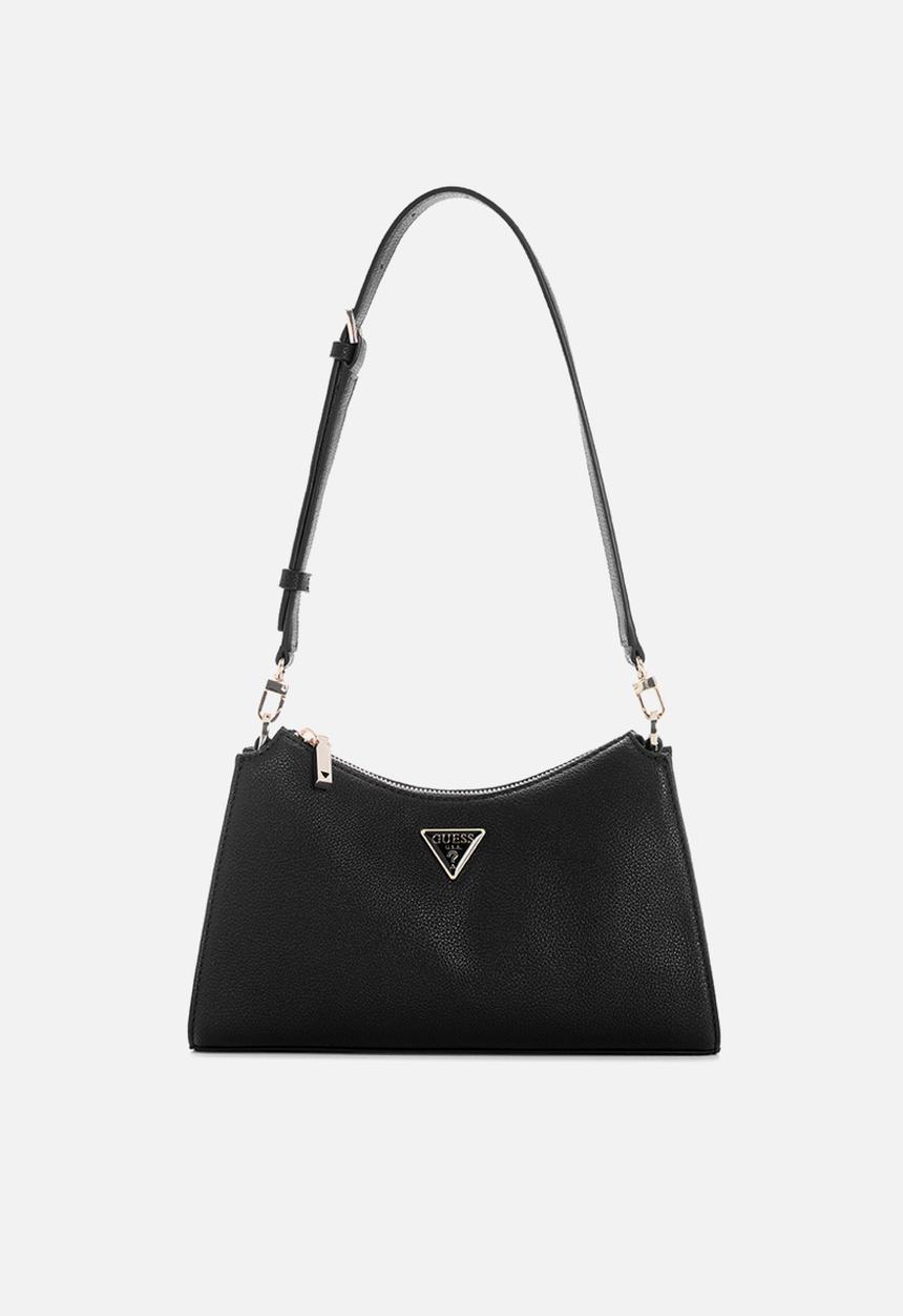 GUESS - Lucci Top Zip Shoulder Bag-Black