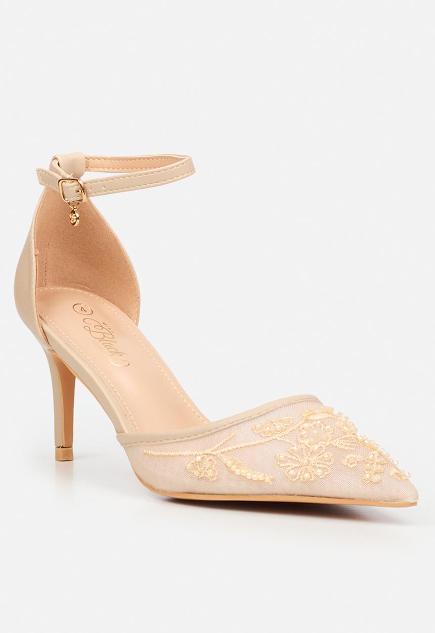 Miss Black - Rayna 1 closed toe ankle strap - neutral