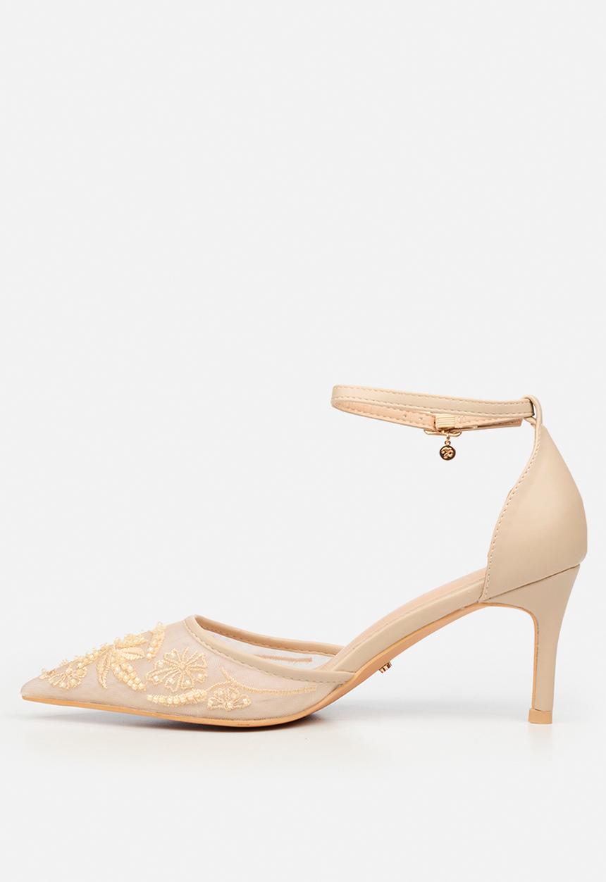 Miss Black - Rayna 1 closed toe ankle strap - neutral