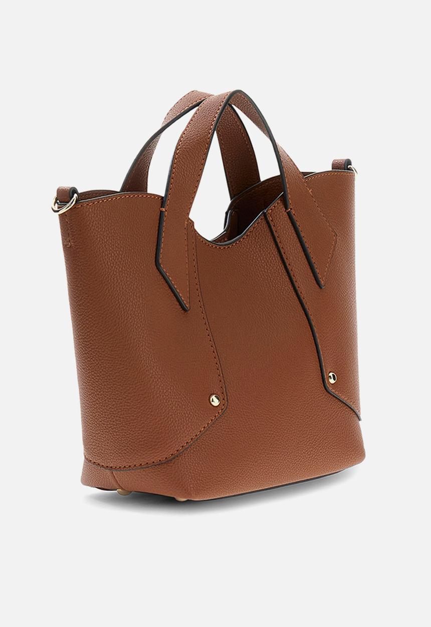 GUESS - Darcy Mini Tote Bag - Cognac
