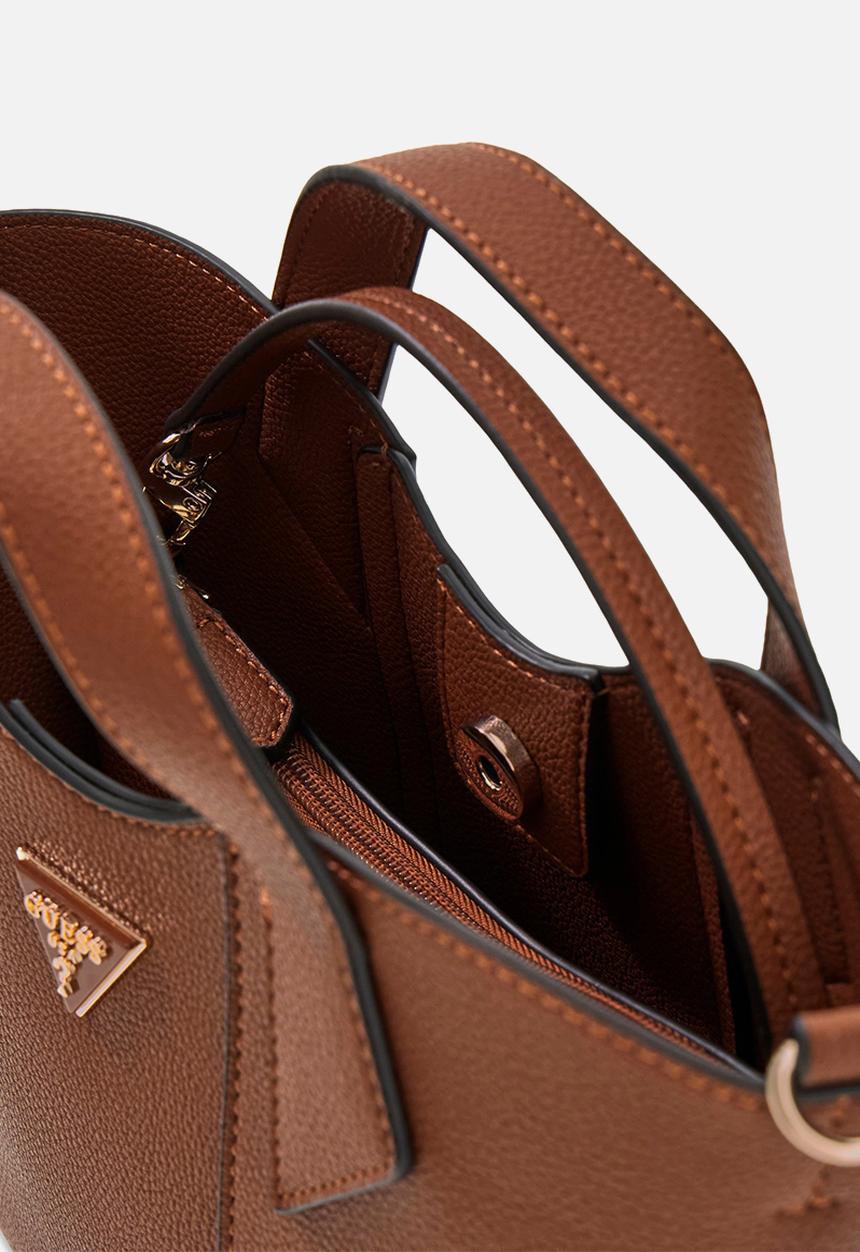 GUESS - Darcy Mini Tote Bag - Cognac