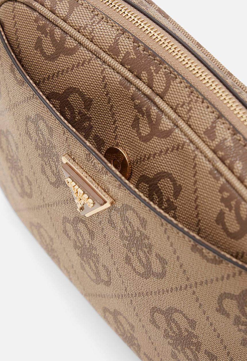 GUESS - Meridian Camera Bag-Latte Logo