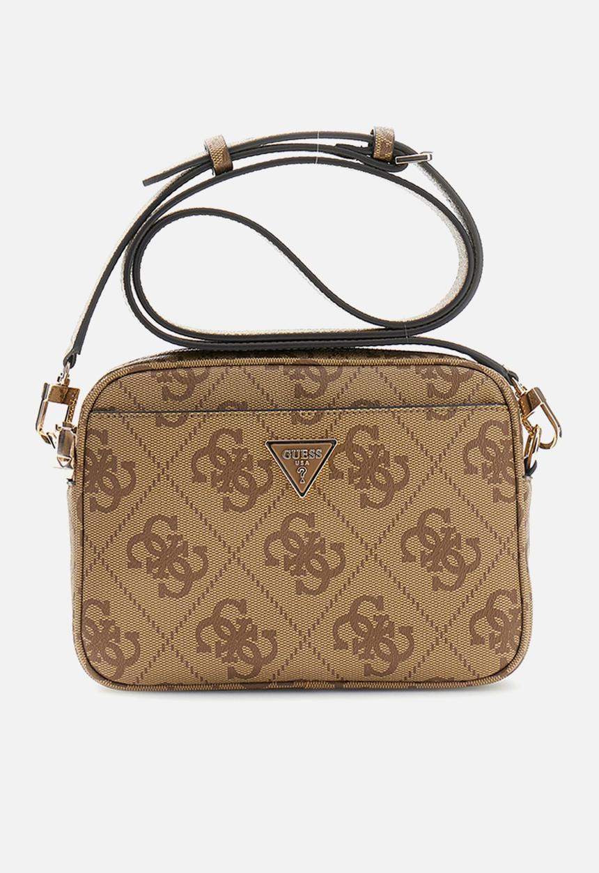 GUESS - Meridian Camera Bag-Latte Logo