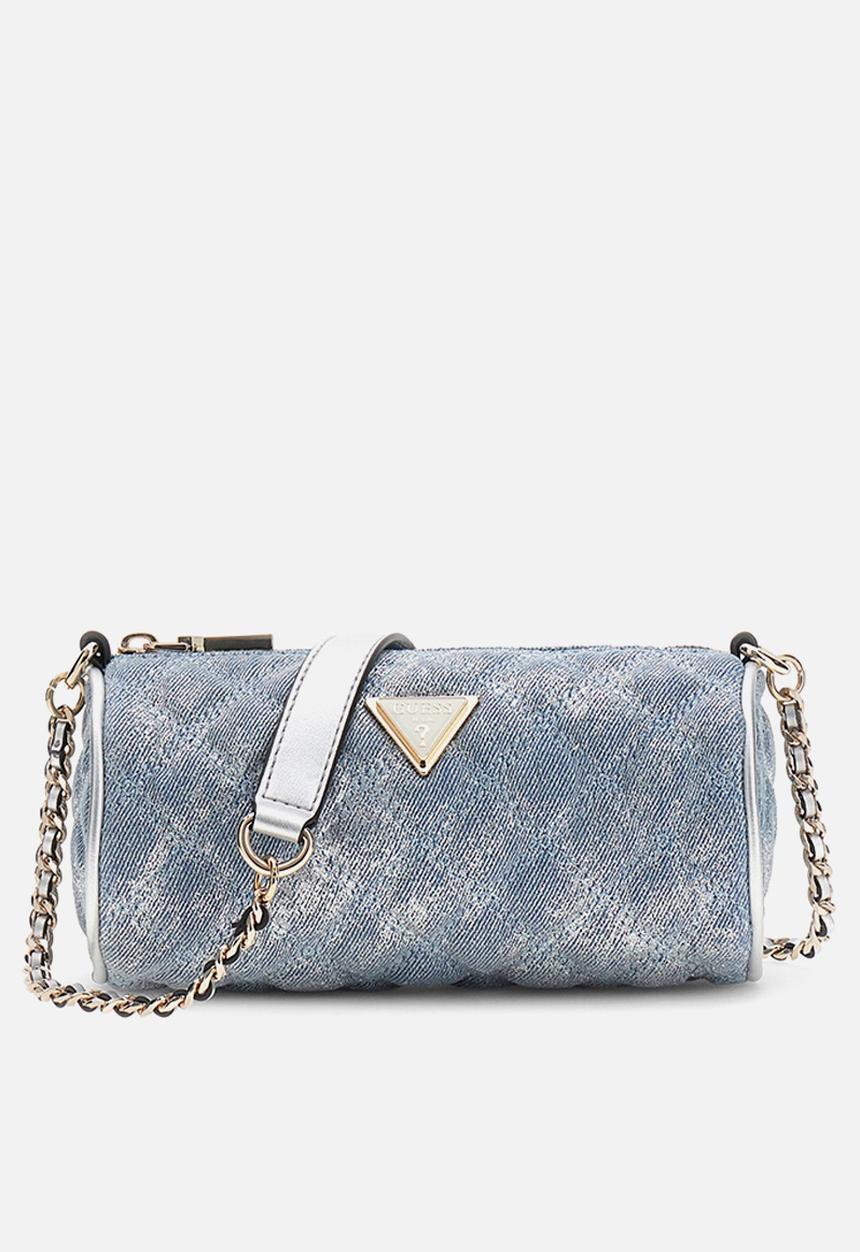 GUESS - Giully Mini Barrel Bag - Metallic Denim