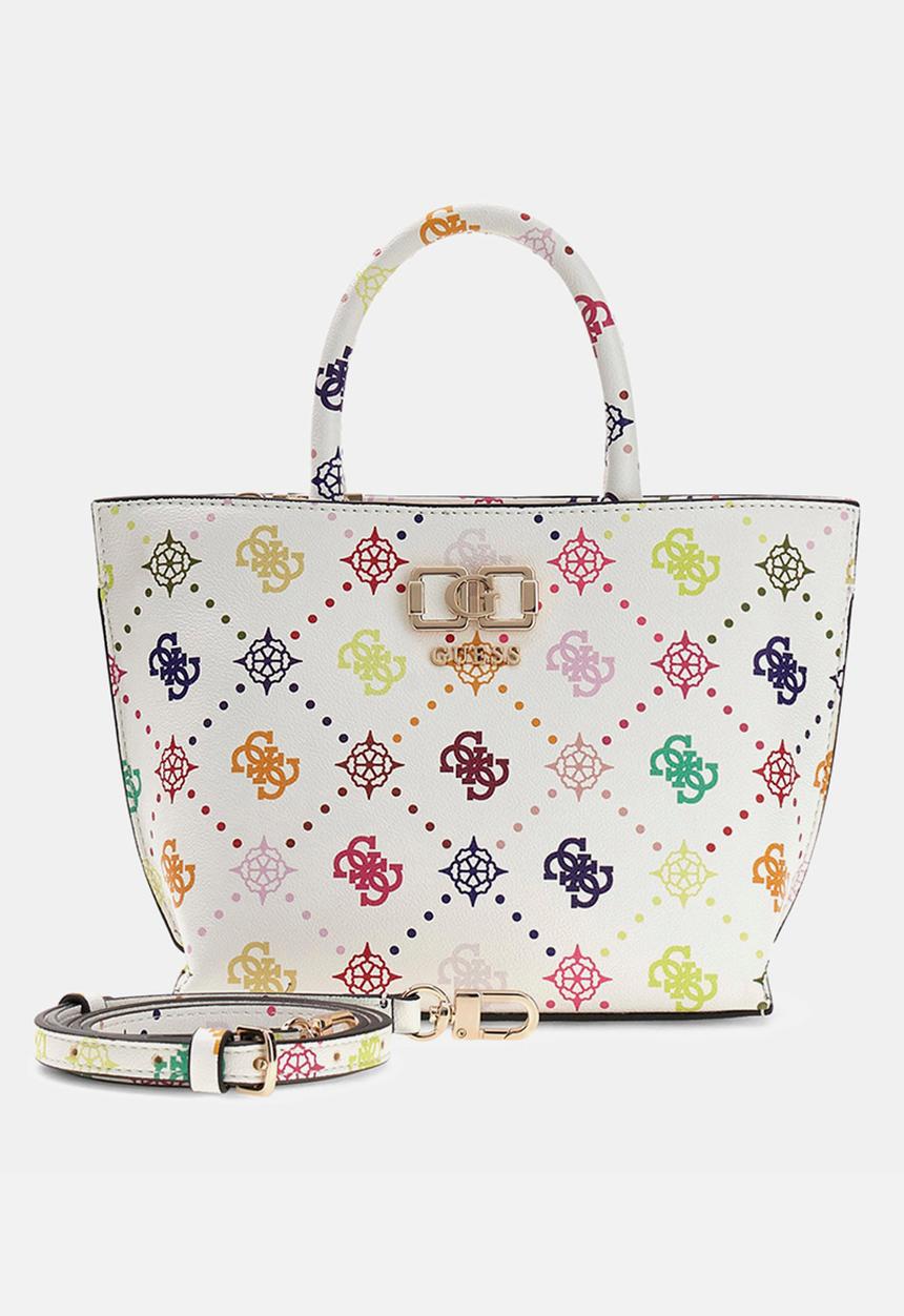 GUESS - Emelie Logo Mini Tote Bag - Multi Logo