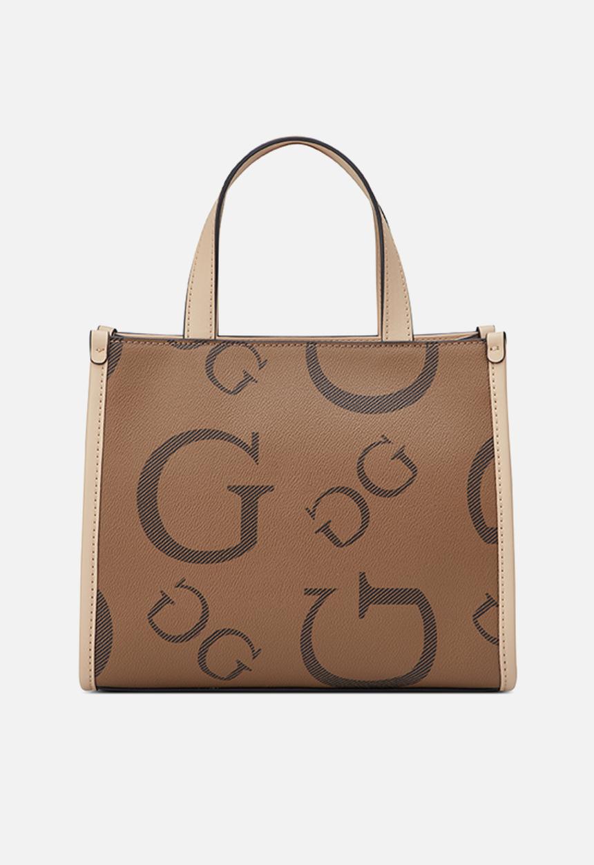 GUESS - Jackie Mini Small Tote Bag- Cocoa