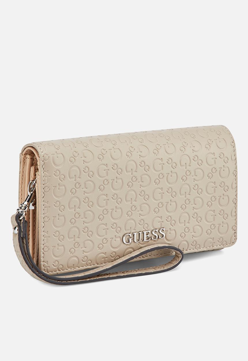 GUESS - Remy Sling Phone Organizer Bag- Taupe