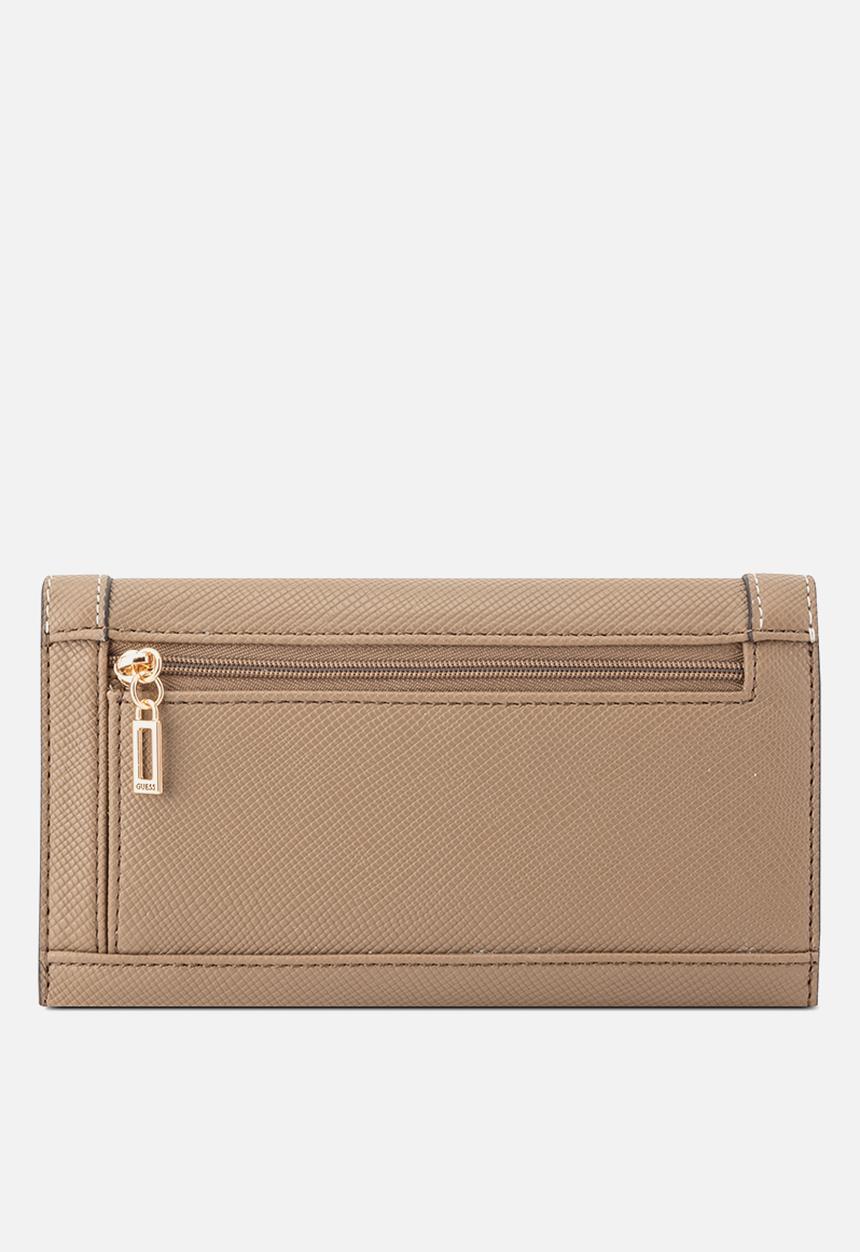 GUESS - Cadence Sling Slim Clutch Bag- Cocoa