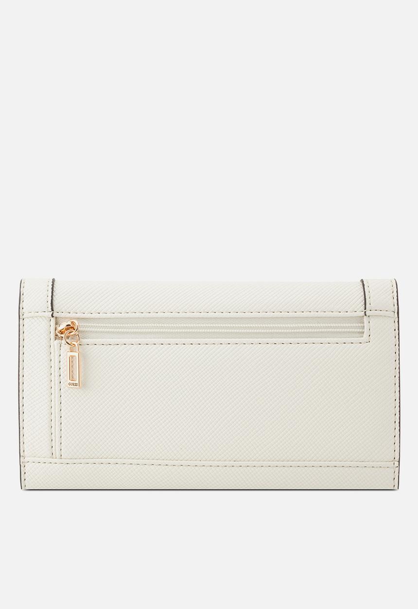 GUESS - Cadence Sling Slim Clutch Bag - Cream