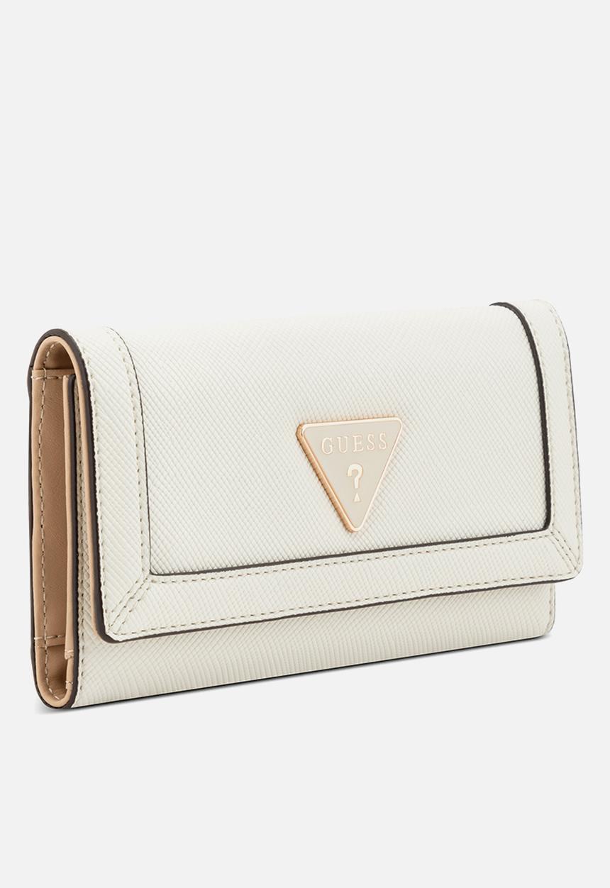GUESS - Cadence Sling Slim Clutch Bag - Cream