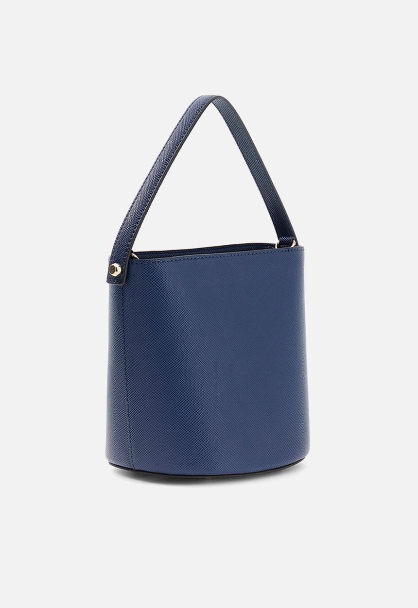 GUESS - Patsie Top Handle Bucket Bag - Navy