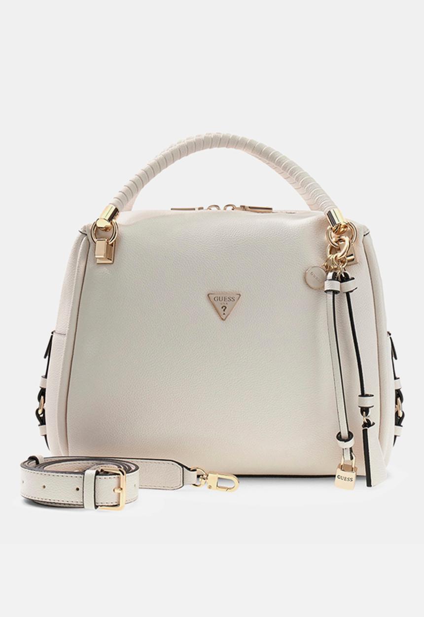 GUESS - Danya Satchel Bag-Off White