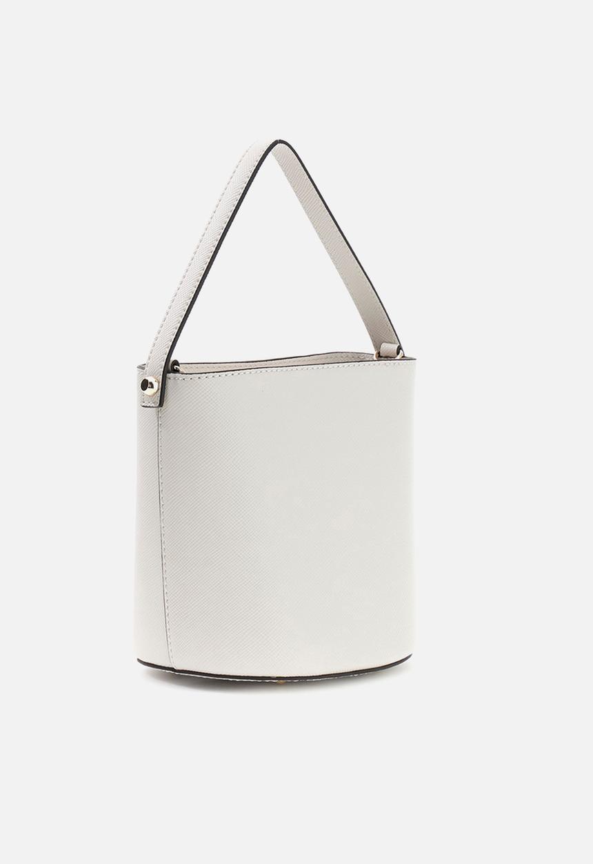 GUESS - Patsie Top Handle Bucket Bag-Off White