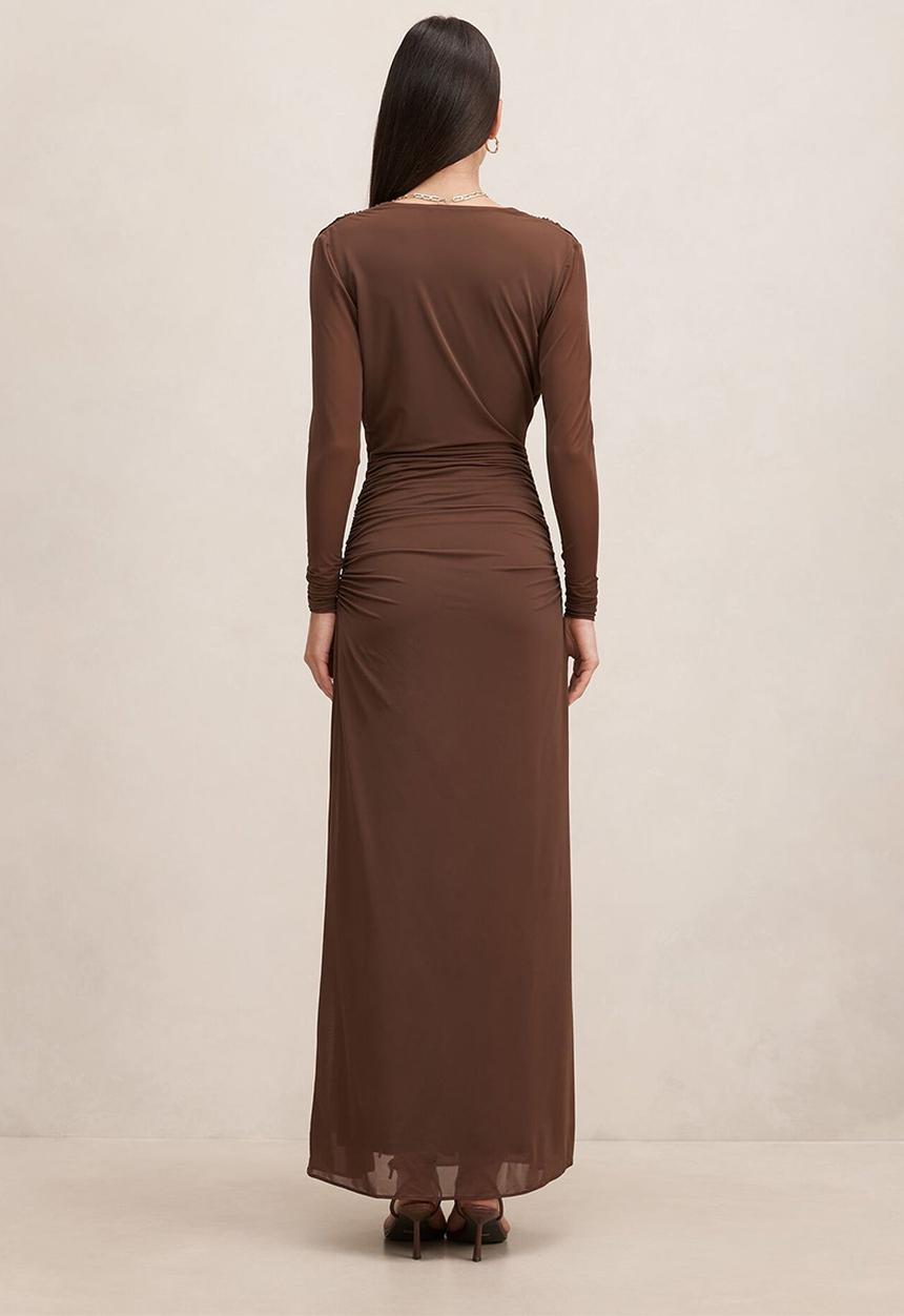 amara mesh maxi dress Black Amara Mesh Dress