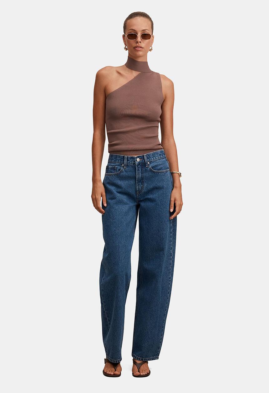Forever New - Emma Mid-Rise Barrel Jeans in Mid Wash