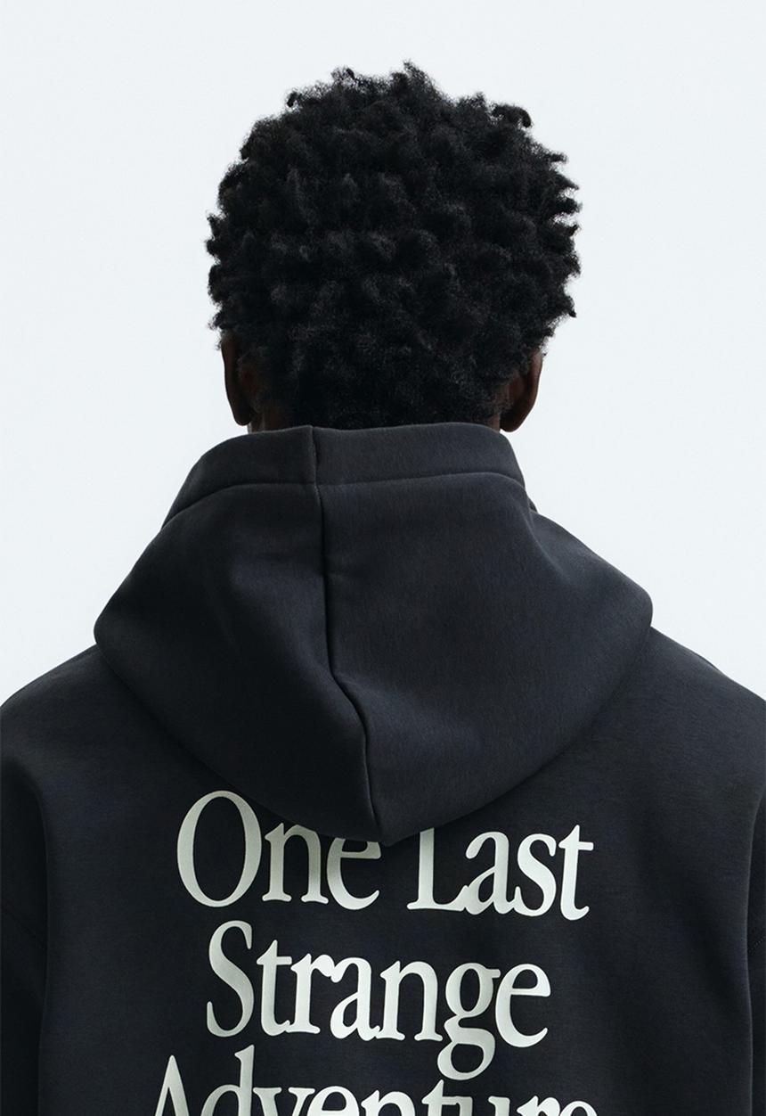H&M - Loose fit hoodie - black/stranger things